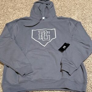 New with Tags Perfect Game Baseball Gray Hoodie Sweatshirt
